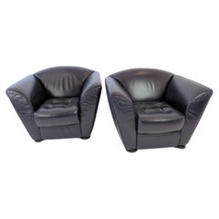 Cor Zelda Set of 2 Leather Armchairs By Peter Maly, Germany, 1980