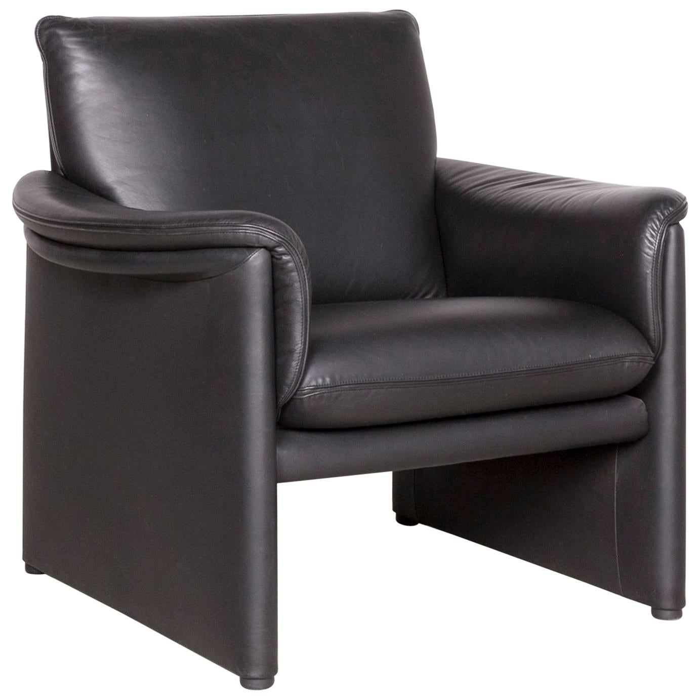 COR Zento Designer Leather Armchair Black Genuine Leather Chair For Sale