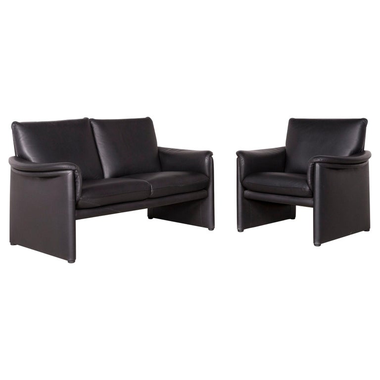 Cor Zento Designer Leather Sofa Armchair Set Genuine Two Seat Couch