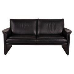 COR Zento Leather Sofa Black Two-Seater 2.5-Seater Couch