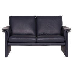 COR Zento Leather Sofa Blue Two-Seat