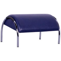 Used COR Zyklus Designer Foot-Stool Purple Blue Leather