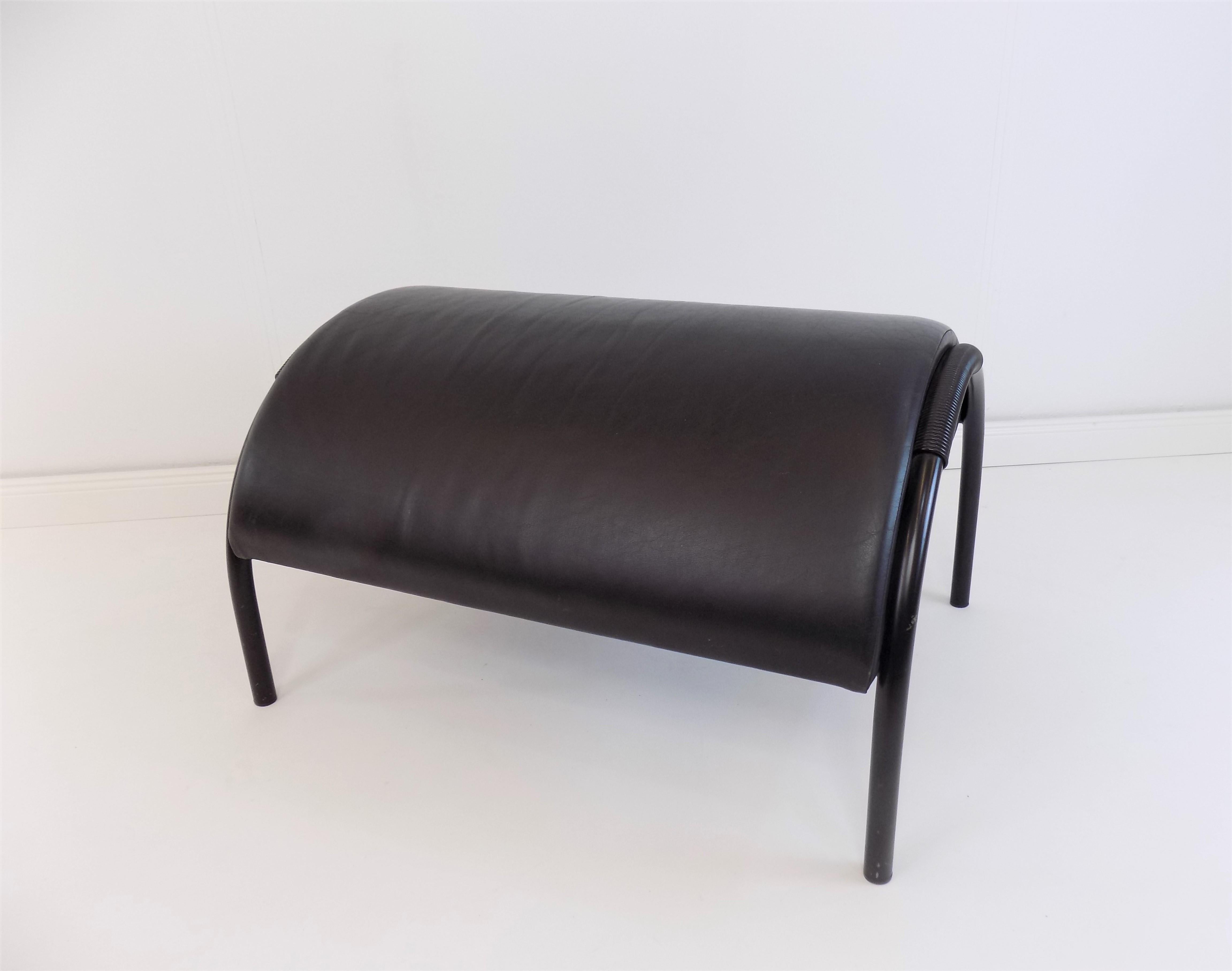 COR Zyklus Leather Armchair with Ottoman by Peter Maly 7