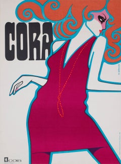 Cora 1968 Polish Fashion Advertising Poster Wiktor Gorka