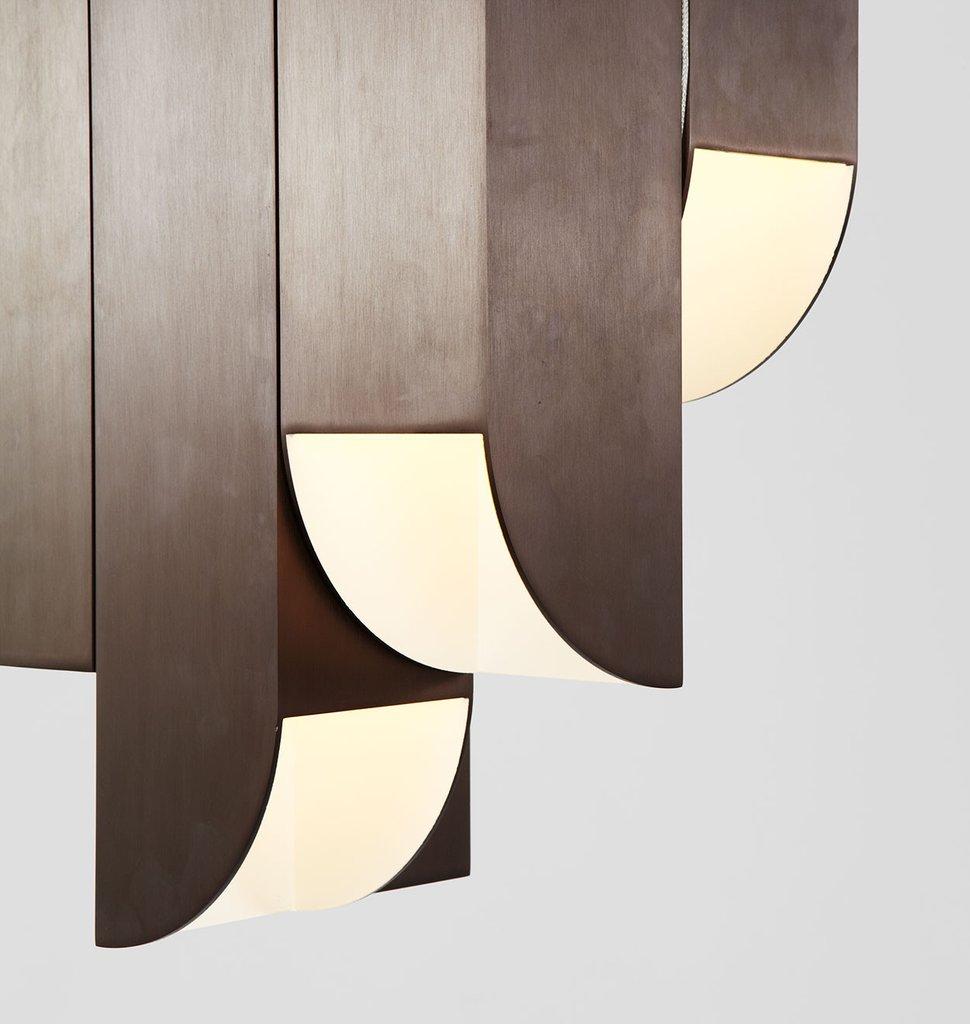 Contemporary Cora 8 Lights in Polished Nickel by Karl Zahn for Roll & Hill