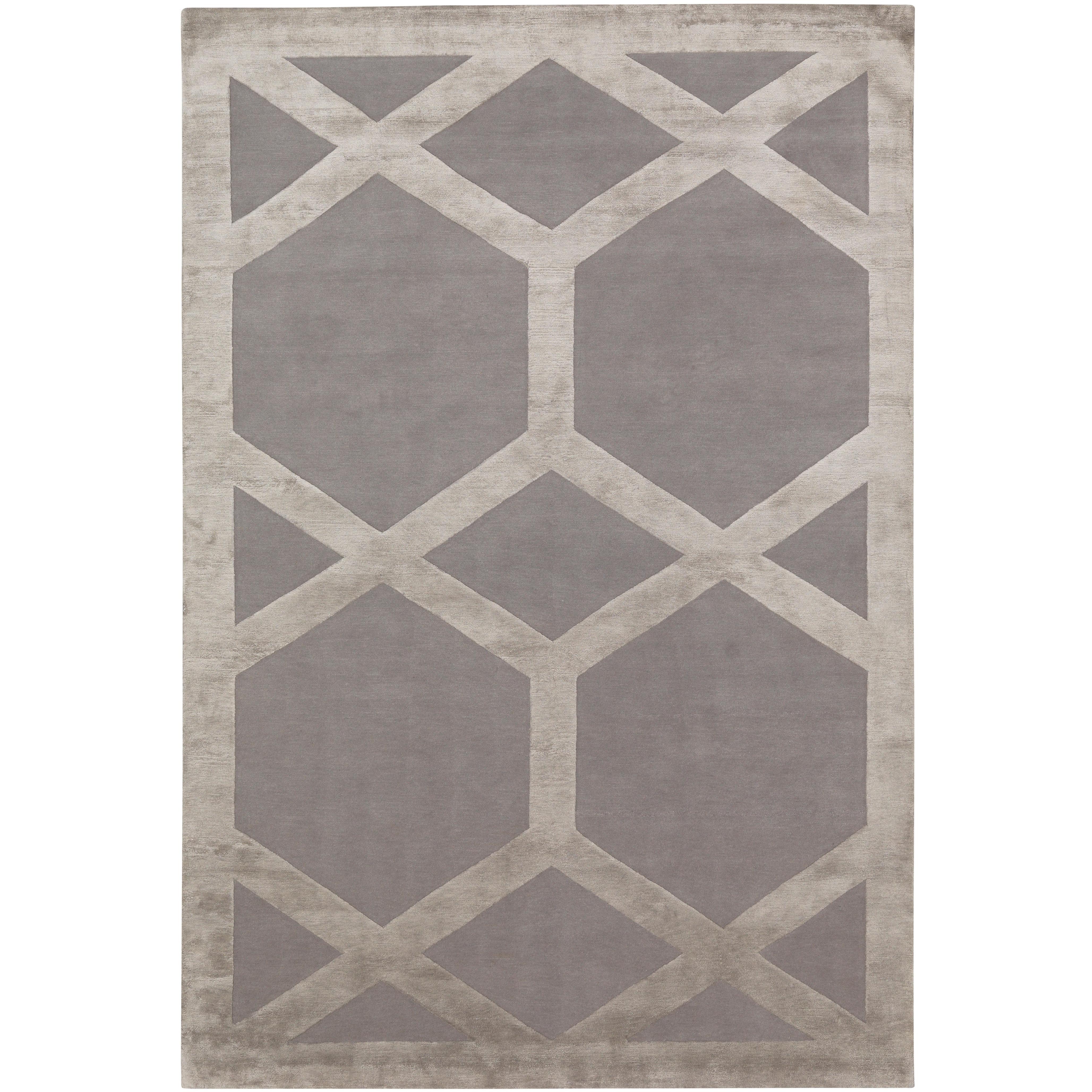 Cora Hand-Knotted 10x8 Rug in Wool and Silk by Suzanne Sharp