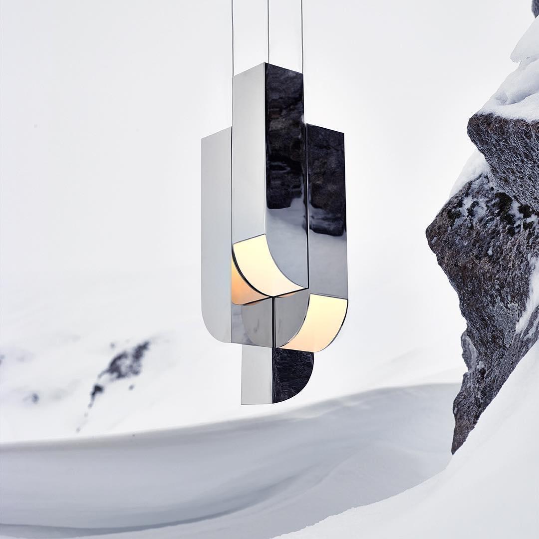 Contemporary Cora Pendant Four by Karl Zahn for Roll & Hill