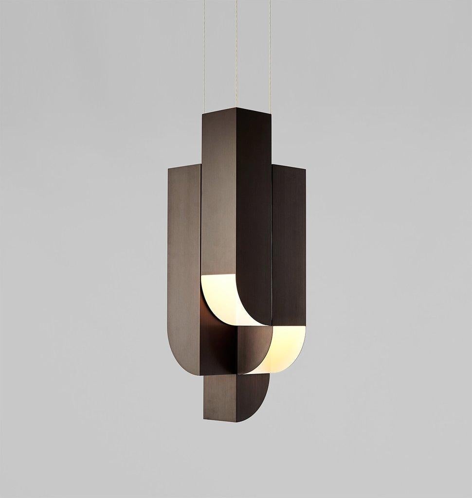 Aluminum Cora Pendant Four by Karl Zahn for Roll & Hill
