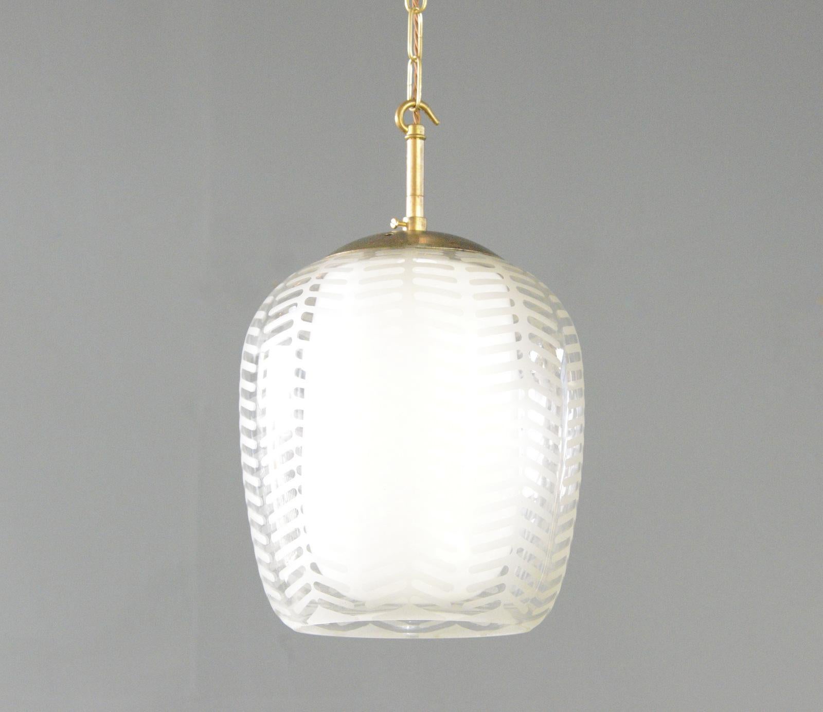 Glass Cora Pendant Lights By Wilhelm Wagenfweld For Peill & Putzler