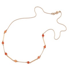 Cora Short Necklace in 14K Rose Gold by Selda Jewellery