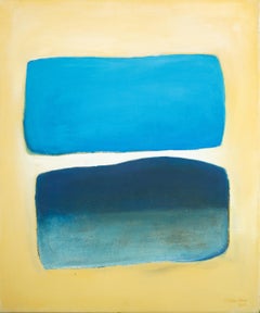 Yellow and Blue Minimalist Abstract