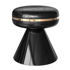 Ottomane und Hocker „Coraggioso“ aus Edelstahl mit Edelstahl- und Bronzedetails, Istanbul