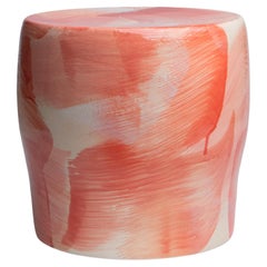 Corail 06 Tabouret en grès émaillé de Pascale Girardin