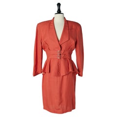 Traje-falda Corail de rayón y lino THIERRY MUGLER