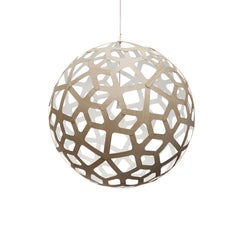 Coral 100 Pendant Lamp in 1 Side Painted Bamboo Plywood by David Trubridge