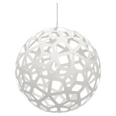 Coral 100 Pendant Lamp in 2 Sides Painted Bamboo Plywood by David Trubridge
