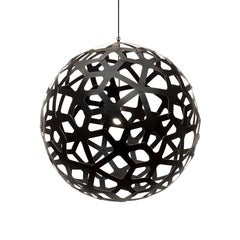 Coral 120 Pendant Lamp in 2 Sides Painted Bamboo Plywood by David Trubridge