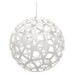 Coral 120 Pendant Lamp in 2 Sides Painted Bamboo Plywood by David Trubridge