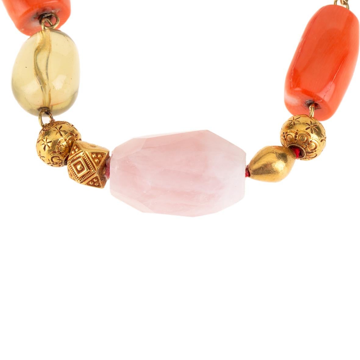 coral rose necklace sets india