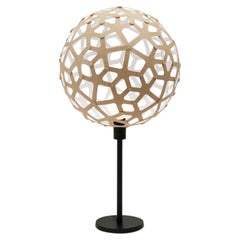 Coral 40 Table Lamp in 1 Side Painted Bamboo Plywood by David Trubridge