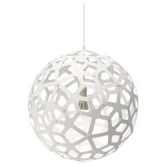Coral 60 Pendant Lamp in 2 Sides Painted Bamboo Plywood by David Trubridge