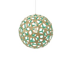 Coral 60 Pendant Lamp in Bamboo Plywood by David Trubridge