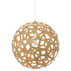 Coral 60 Pendant Lamp in Bamboo Plywood by David Trubridge