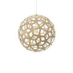 Coral 80 Pendant Lamp in 1 Side Painted Bamboo Plywood by David Trubridge