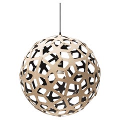 Coral 80 Pendant Lamp in 1 Side Painted Bamboo Plywood by David Trubridge