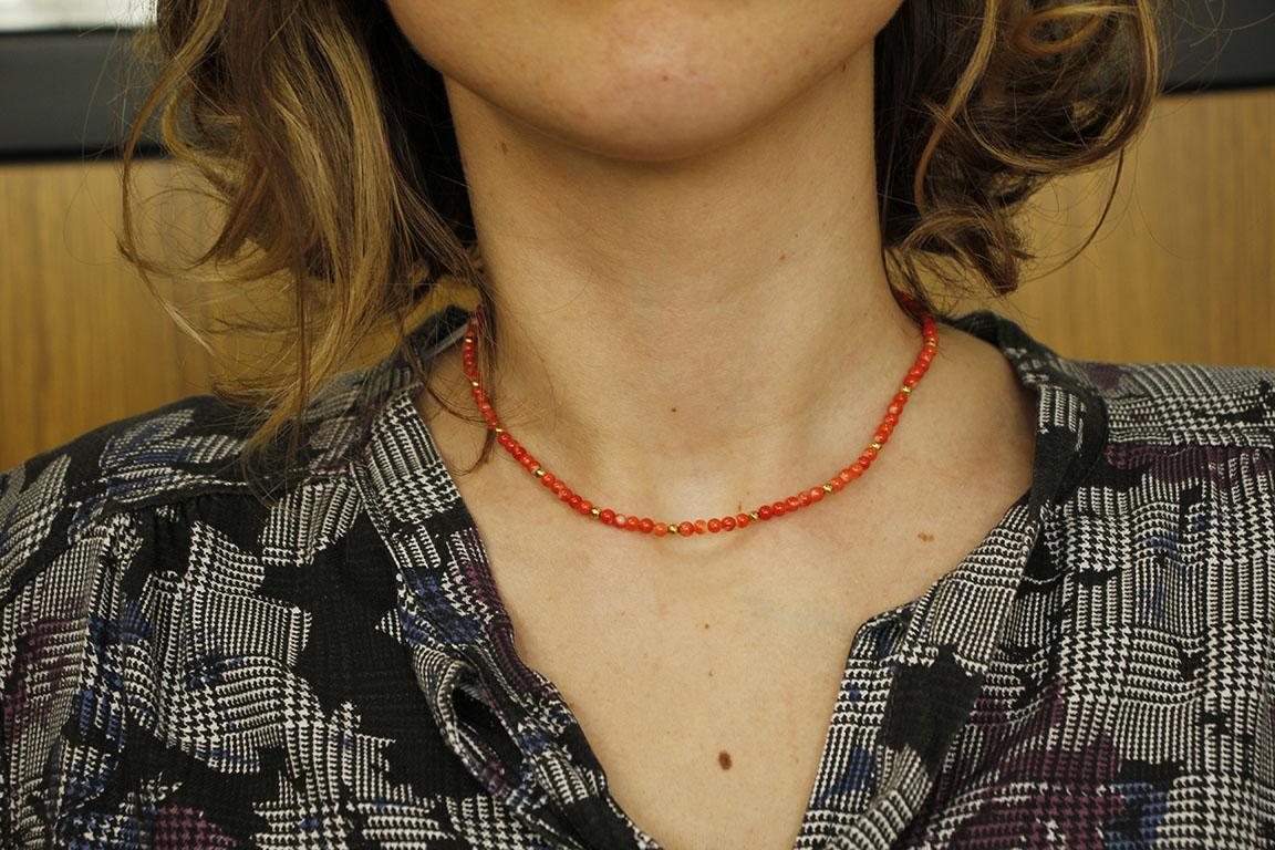 red beads necklace
