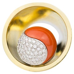 Coral and Diamond Planet Ring