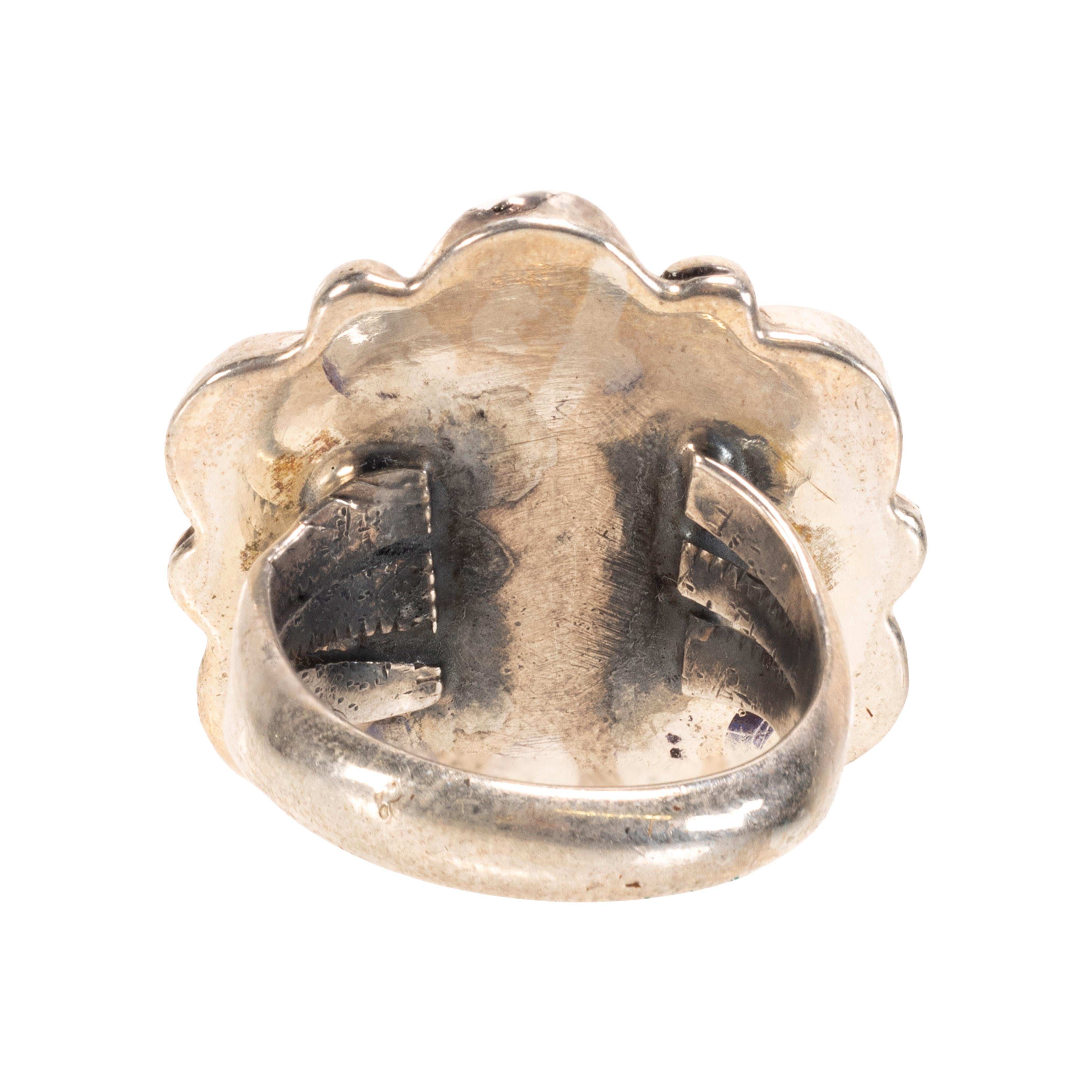 da uomo o donna Anello di corallo e argento sterling in vendita