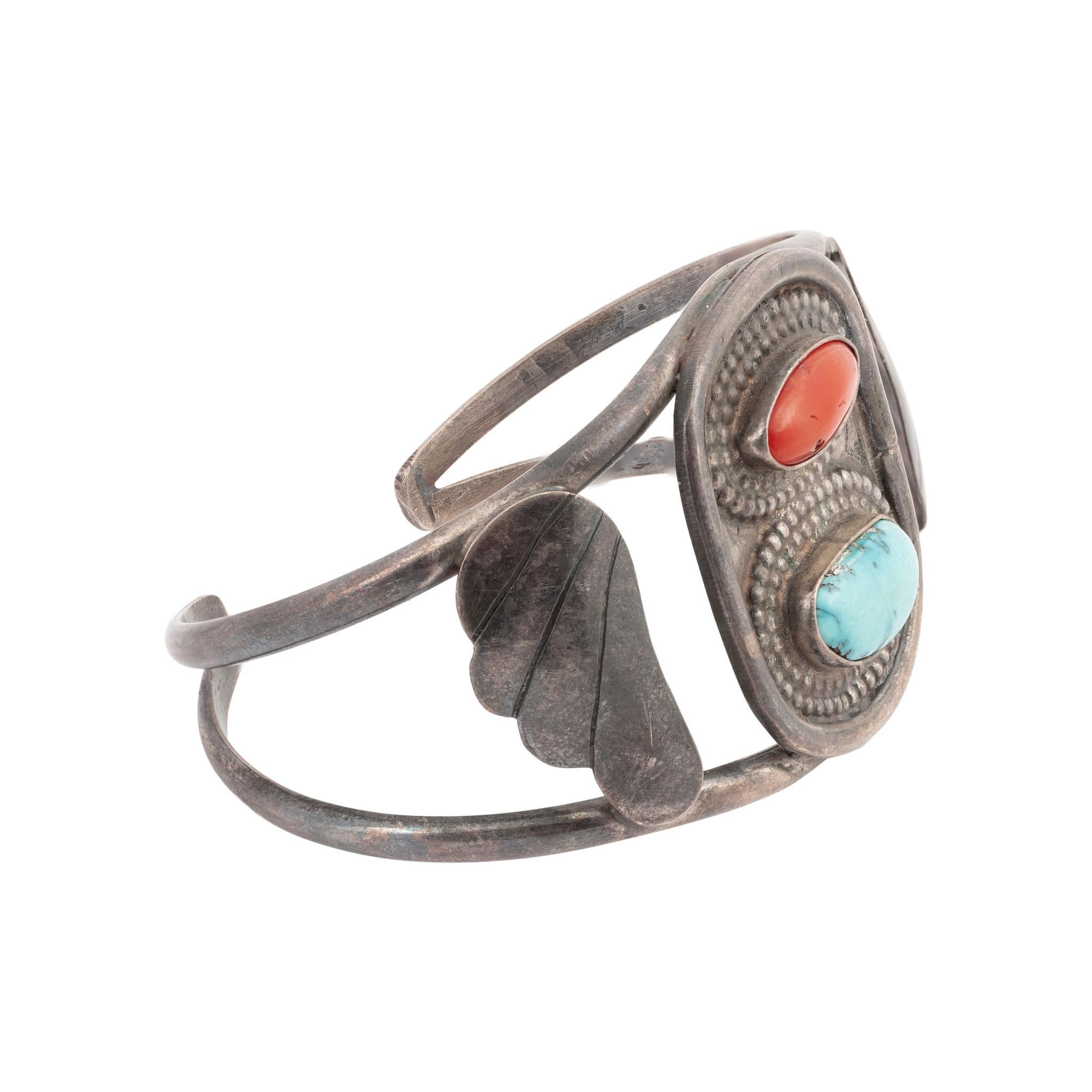 Bracciale in corallo e turchese In condizioni buone in vendita a Coeur d Alene, ID