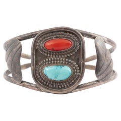 Bracciale in corallo e turchese