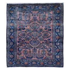 Coral Antique Persian Lilahan Full Pile Clean and Soft Hand Knotted Oriental Rug Coral Antique Persian Lilahan Full Pile Clean and Soft Hand Knotted Oriental Rug