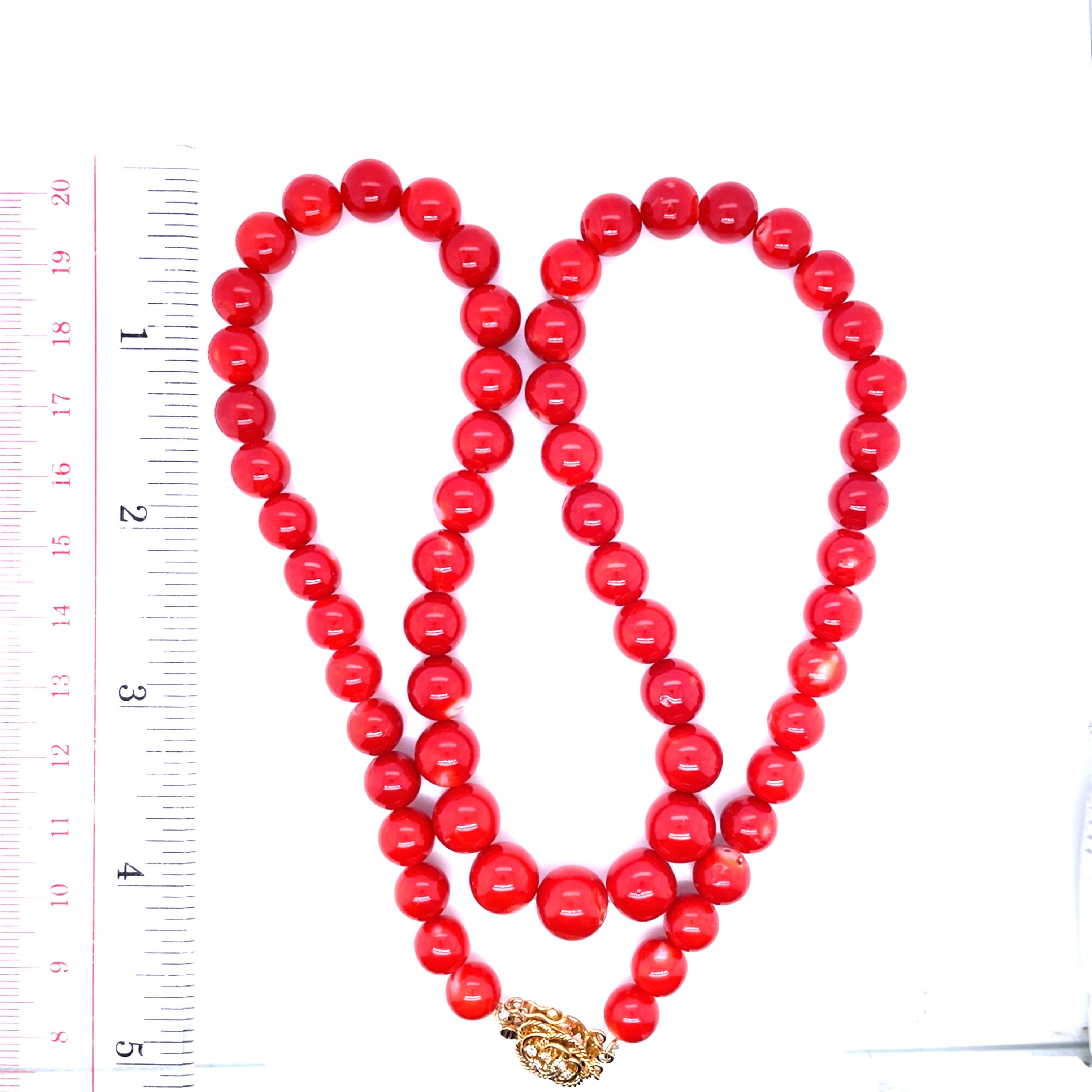 Collar de cuentas de coral Cts 259.14 en venta 3