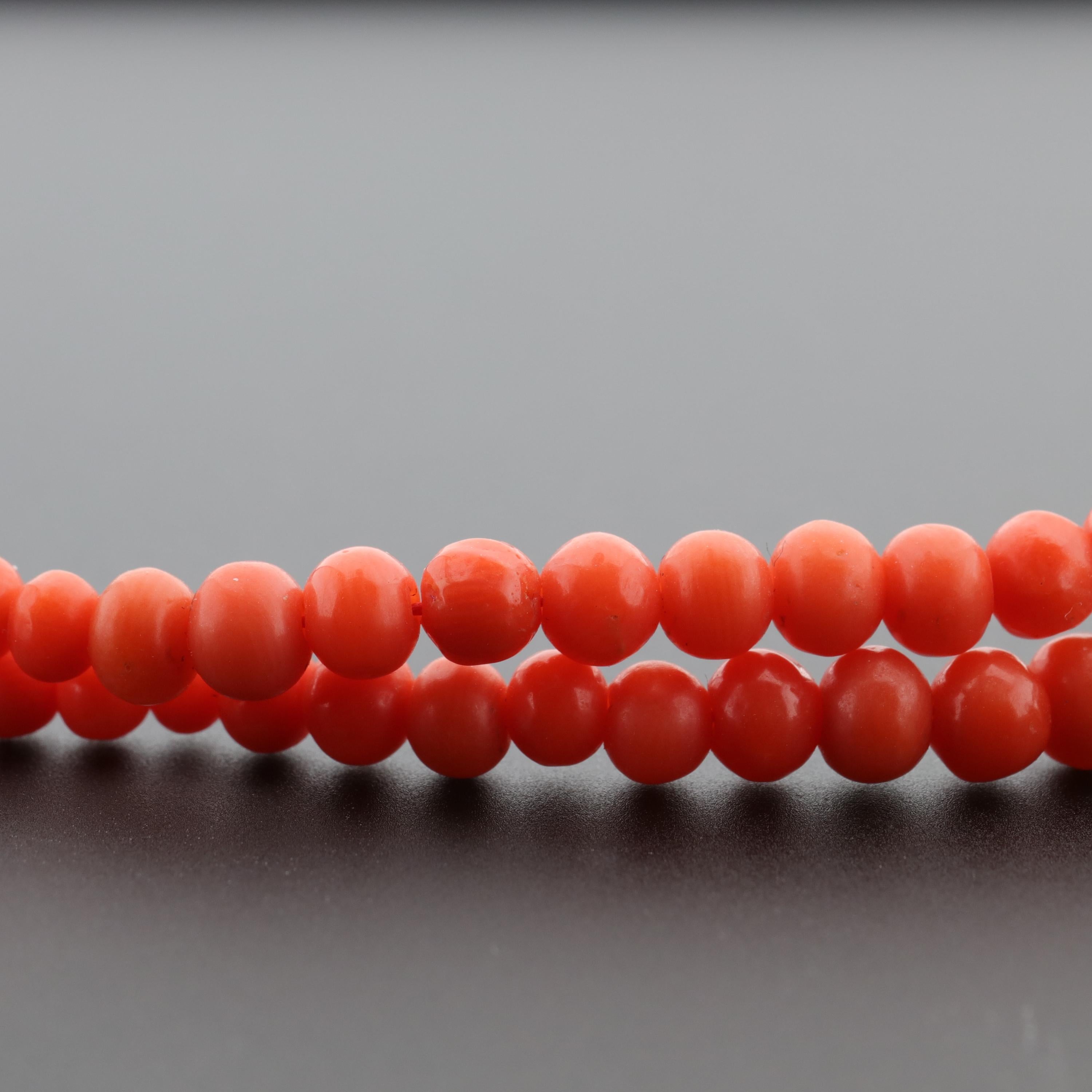 Coral Bracelet Victorian with Serpent and Natural Pearl 6