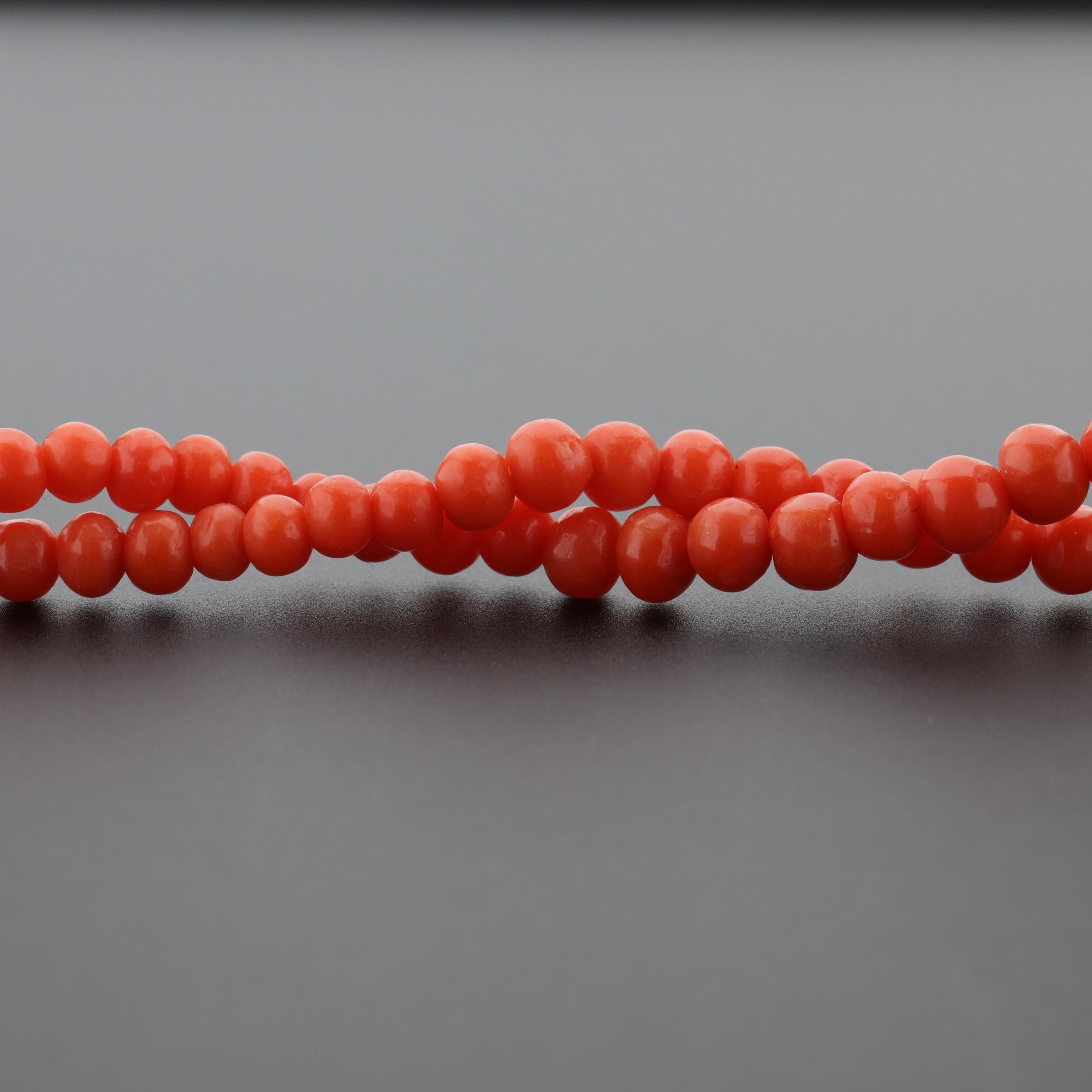 Coral Bracelet Victorian with Serpent and Natural Pearl 5