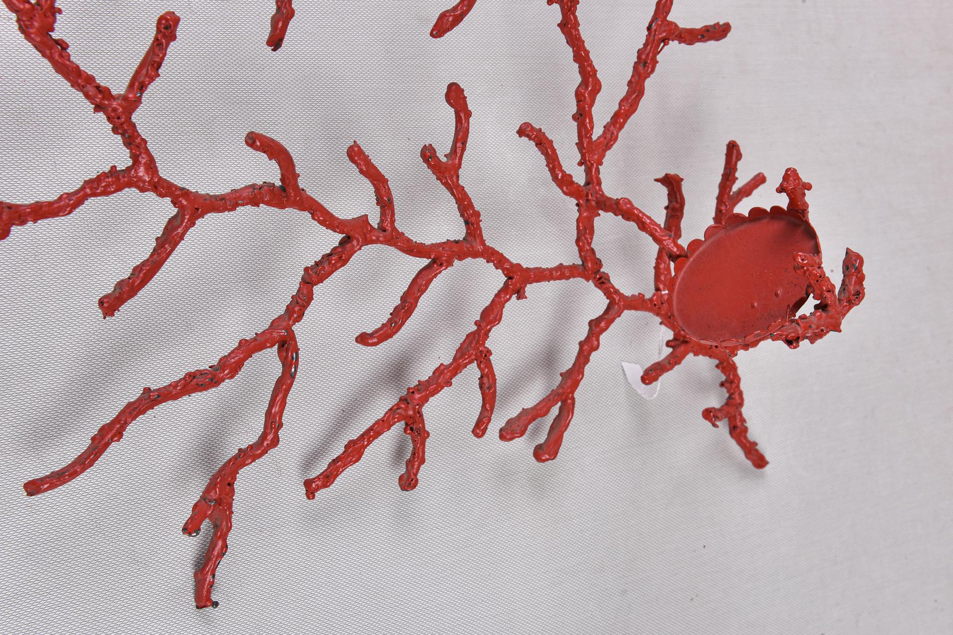20th Century Coral Branches Iron Wall Sculptures For Sale