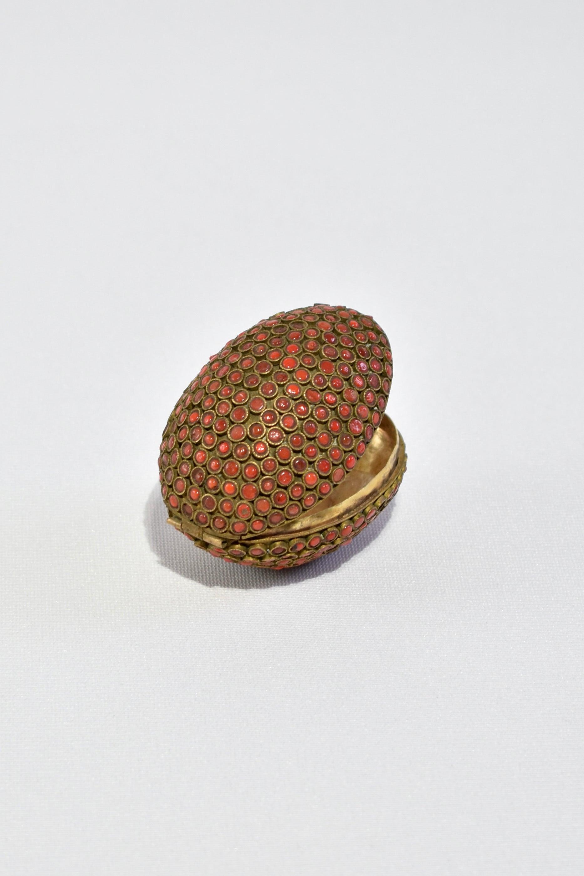 Modern Coral Brass Egg Box