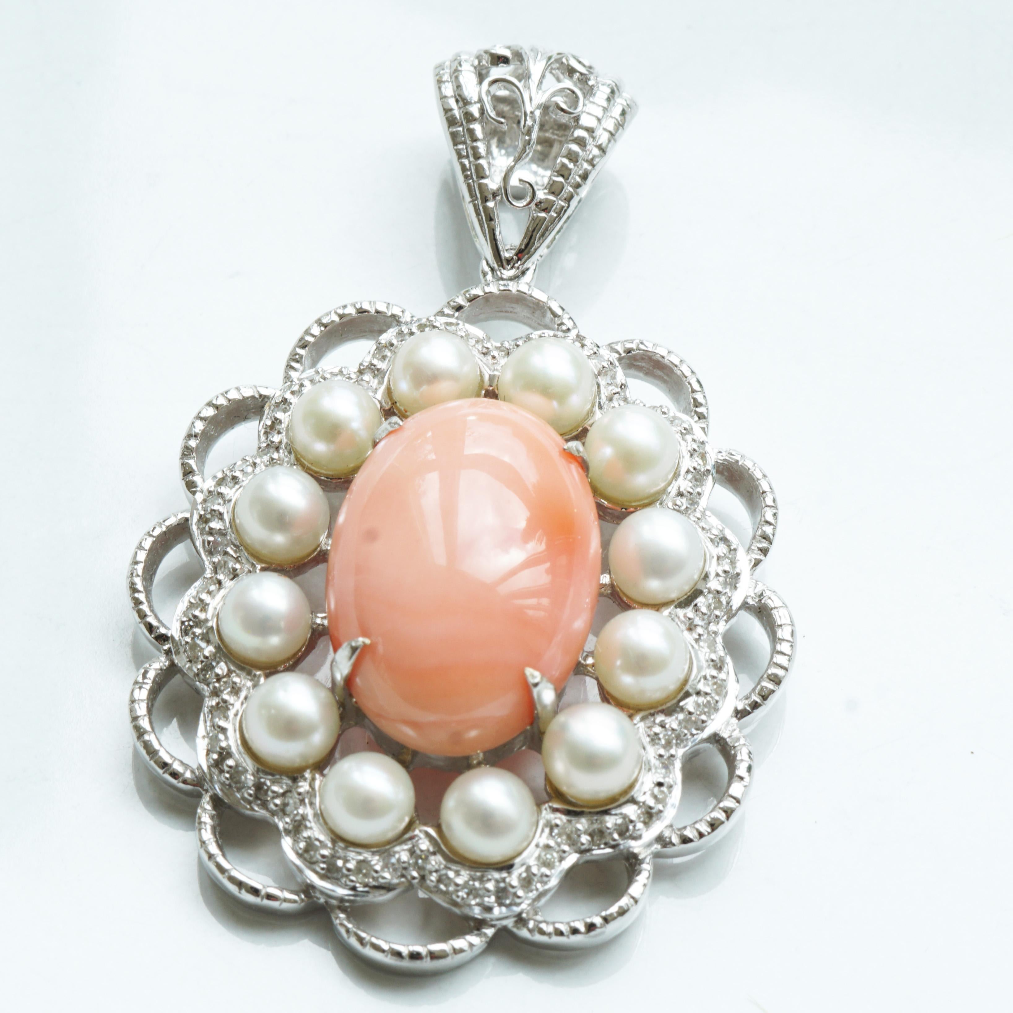 embellished brilliant coral jewel