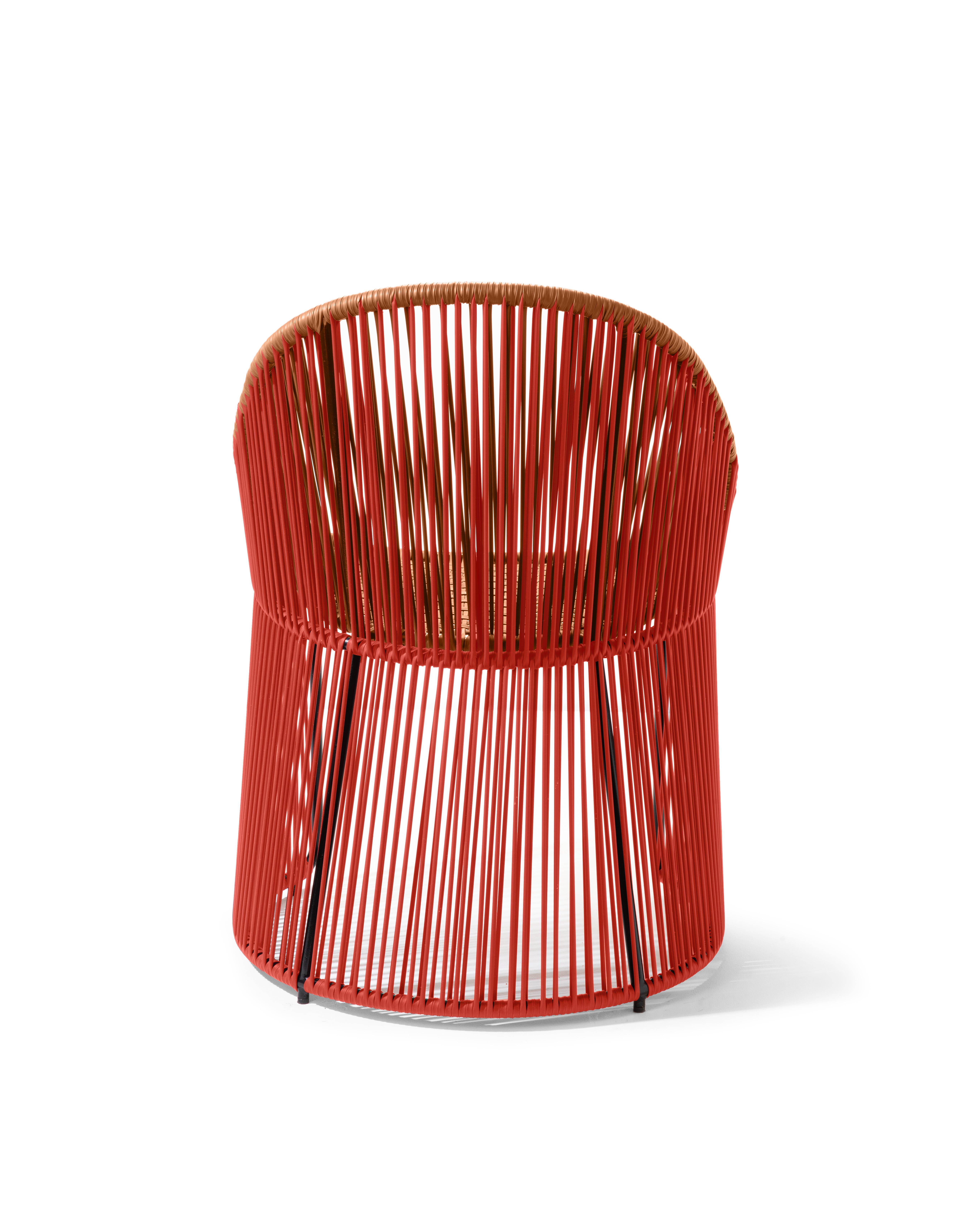 Powder-Coated Coral Cartagenas Dining Chair by Sebastian Herkner For Sale