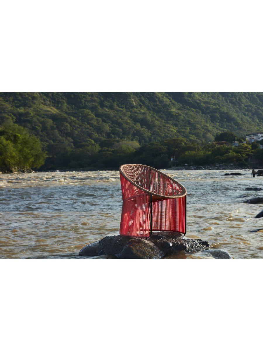 Coral Cartagenas Lounge Chair by Sebastian Herkner For Sale 7