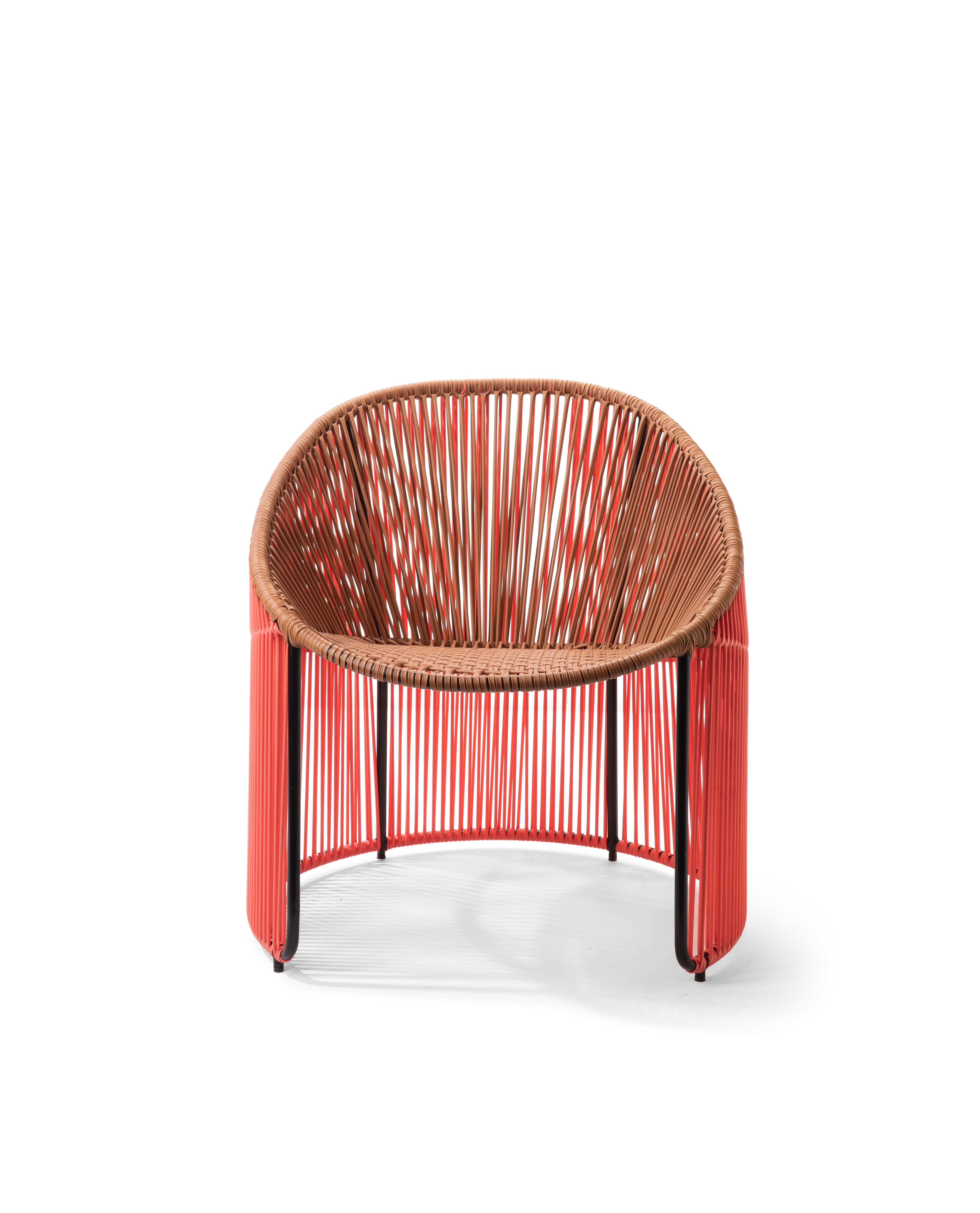 Modern Coral Cartagenas Lounge Chair by Sebastian Herkner For Sale
