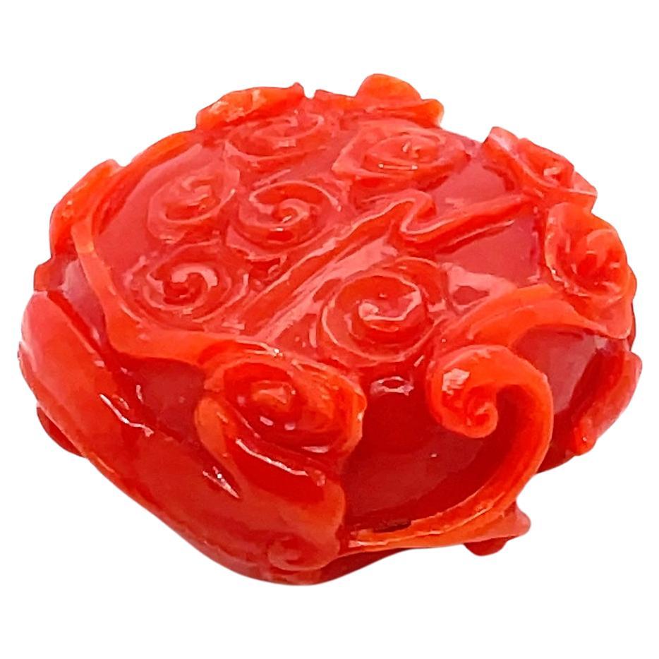 Coral Carving Beads Cts 73.54