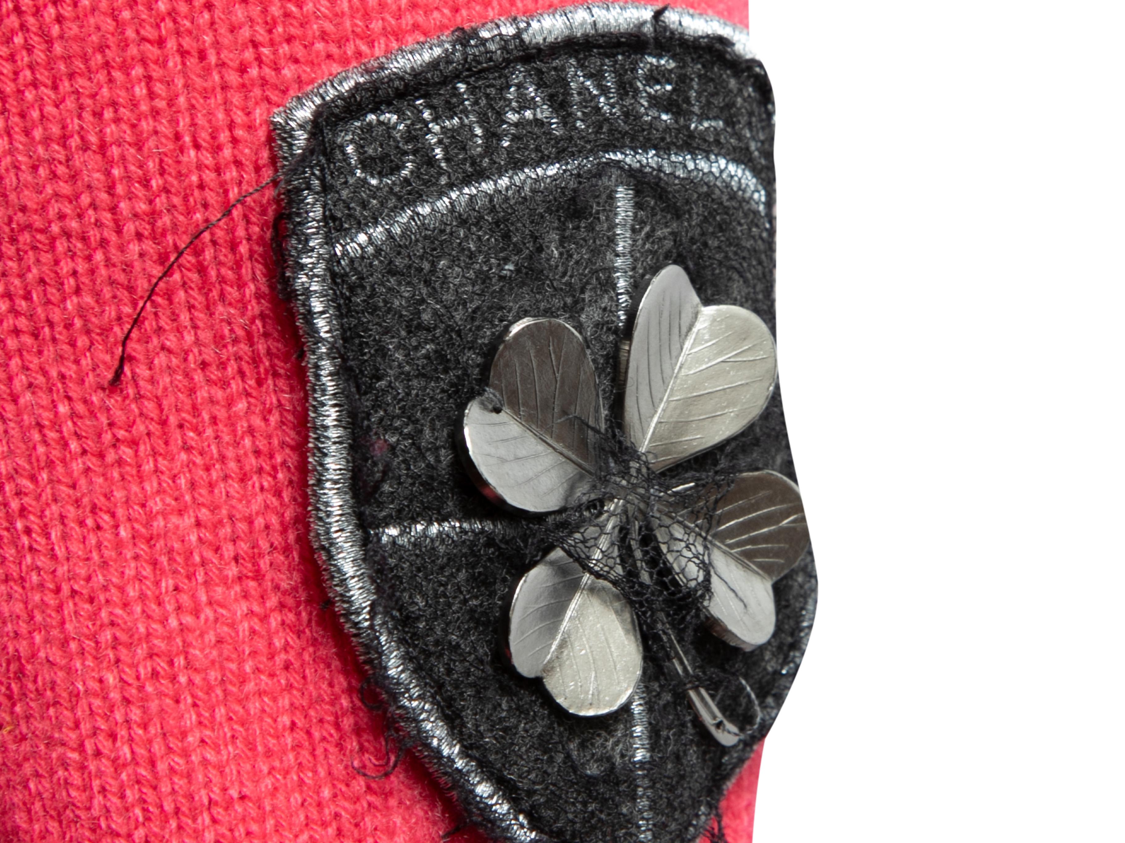 Donna Corallo Chanel Autunno/Inverno 2009 Vestito in maglia di cachemire Taglia FR 44 in vendita