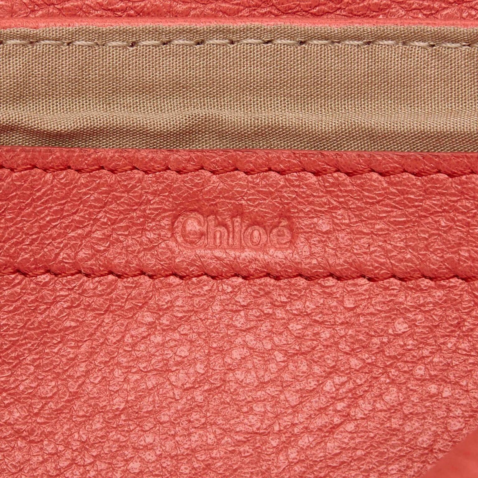 Coral Chloe Leather Lily Crossbody Bag 1