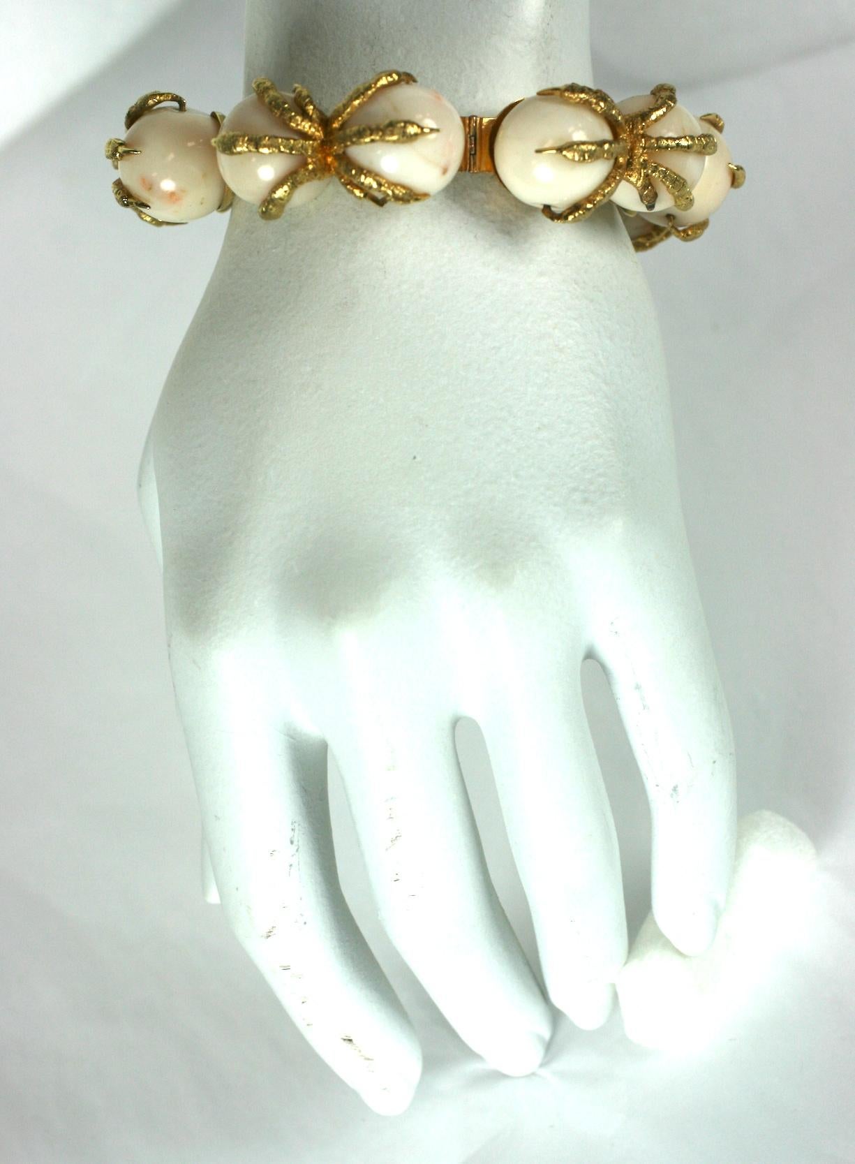 Coral Claw Bracelet For Sale 4