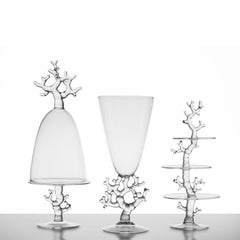 Vaso e portavivande in vetro soffiato a mano Collection'S Contemporary Deco