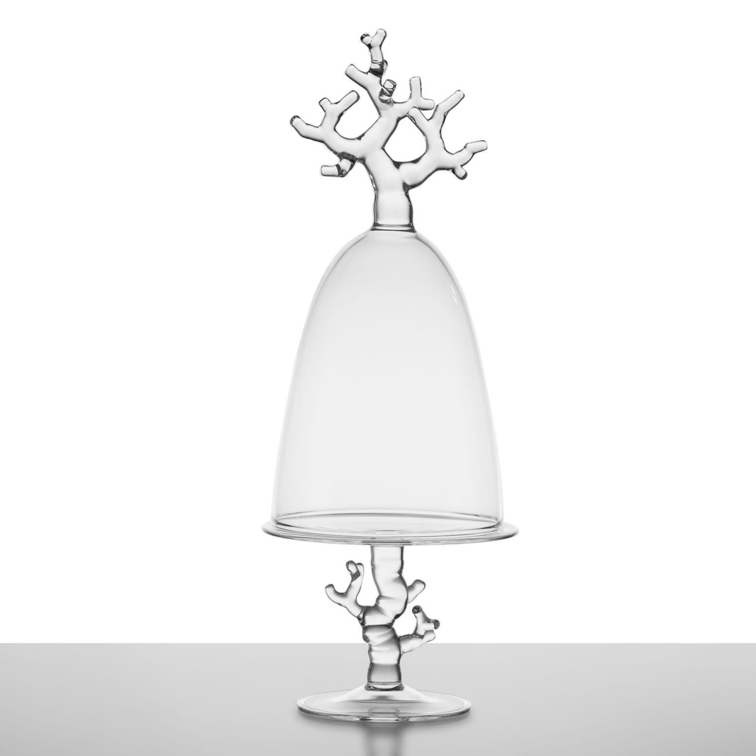 italien Collection Coral contemporaine Vases et supports de service en verre soufflé à la main Deco en vente